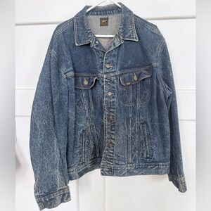 Vintage Lee Men's Classic Washed Denim Jacket